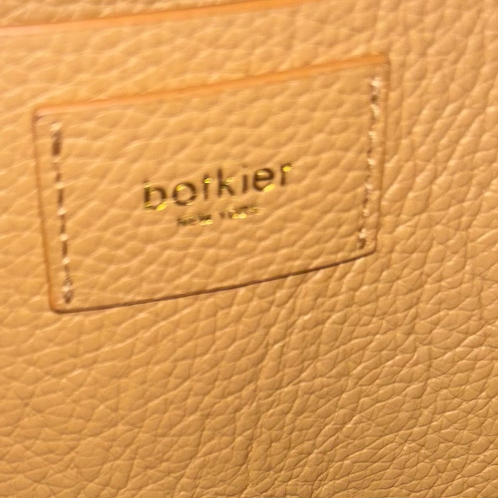 Botkier Soho Leather Tote Bag in Gold Platinum Shoulder Purse - Picture 2 of 12